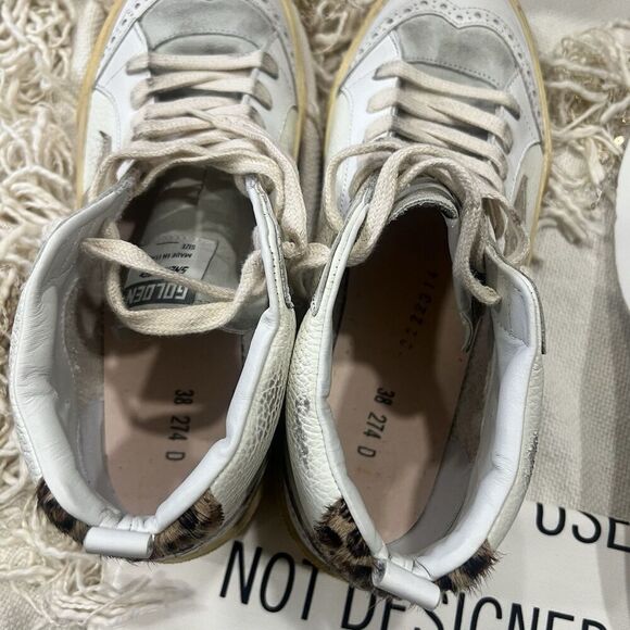 Golden Goose Mid Star Drummed Leather 38 NEW - Picture 12 of 15